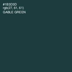 #1B3D3D - Gable Green Color Image
